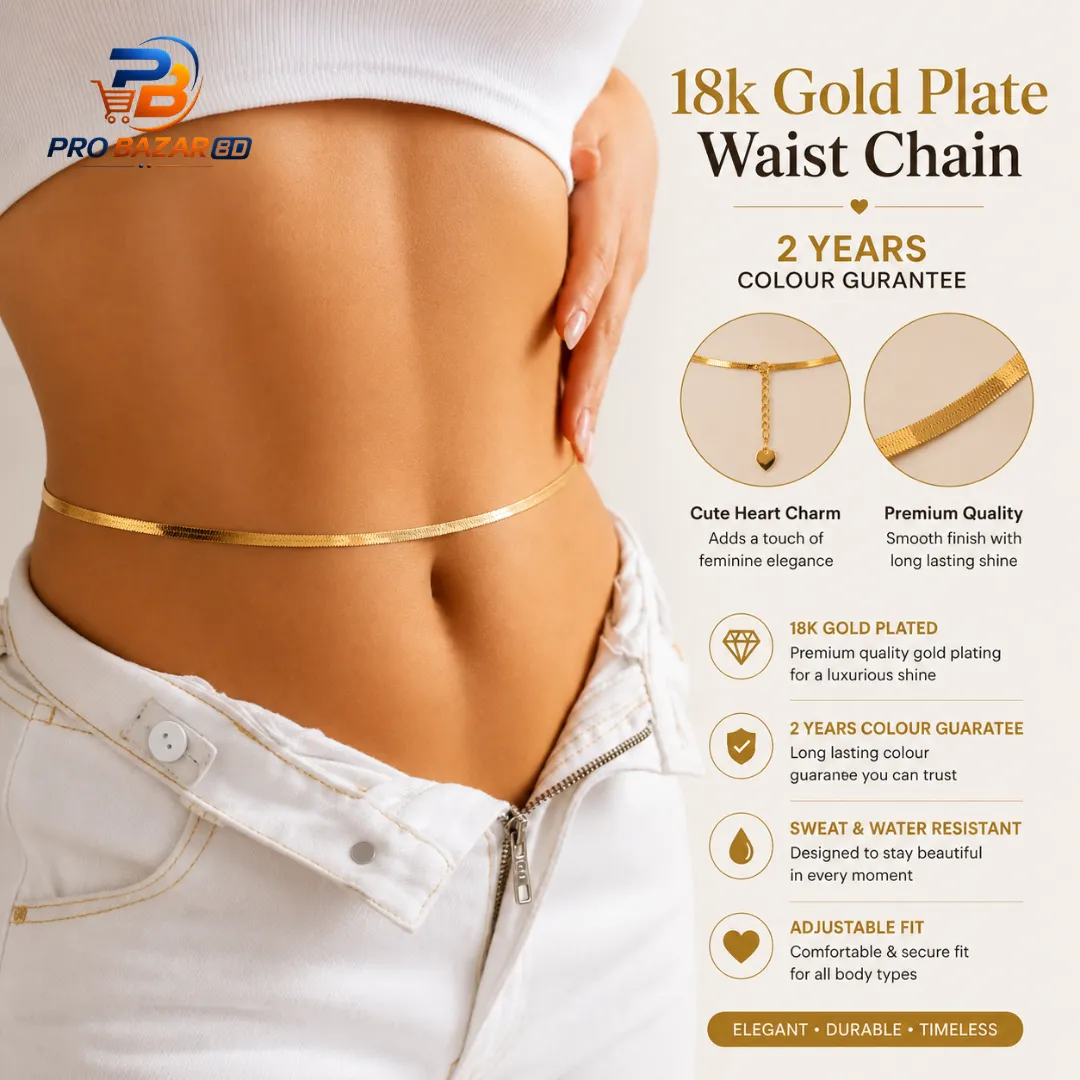 18K Gold Plate Waist Chain - Image 5